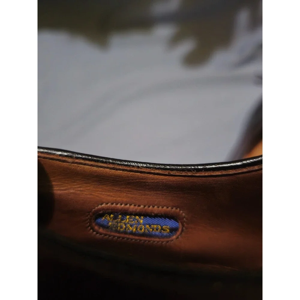 ALLEN EDMONDS 10 D 8274 POLO VTG 80's SPECTATOR SADDLE SHOE VINTAGE DRESS‎ SHOE
